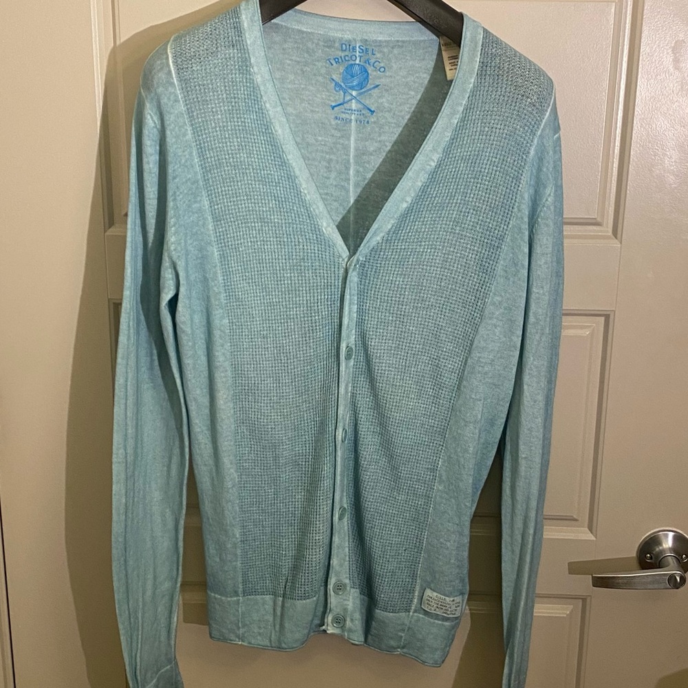 Diesel Seafoam Green Cardigan